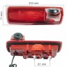 IR камера заднего вида с ИК подсветкой для Opel Vivaro B в стоп-сигнал с микрофоном