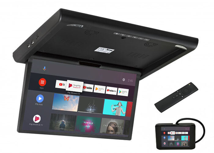 Android Pie 17,3" моторизированный Mirrorlink/ Airplay/ FullHD потолочный монитор в автомобиль XM AN1760RDUD черного цвета