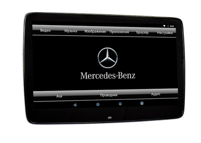 11,6" для Mercedes Original Design, навесной Dual Zone Android Game монитор на спинку сиденья
