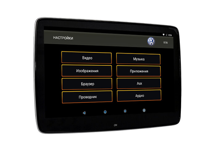 11,6" для Volkswagen Original Design навесной Dual Zone Android Game монитор на подголовник