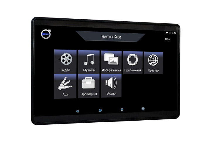 12,5" для Volvo Original Design навесной Dual Zone Android Game монитор на подголовник