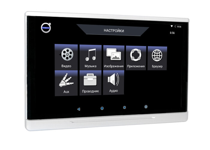11,6" для Volvo Original Design навесной Dual Zone Android Game монитор на подголовник с фоновой подсветкой