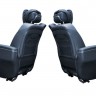 Задние раздельные кресла Exclusive Original Design для Mercedes V-Class W447 c 2014 г.в. Кожа Lugano и Nappa черного цвета