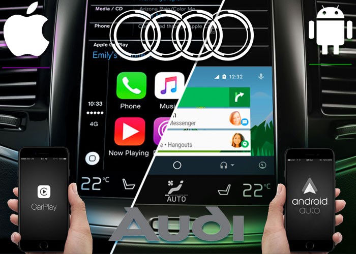iOS Apple CarPlay Airplay & Android Auto для Audi A4 A5 Q5 с 2010 по 2016