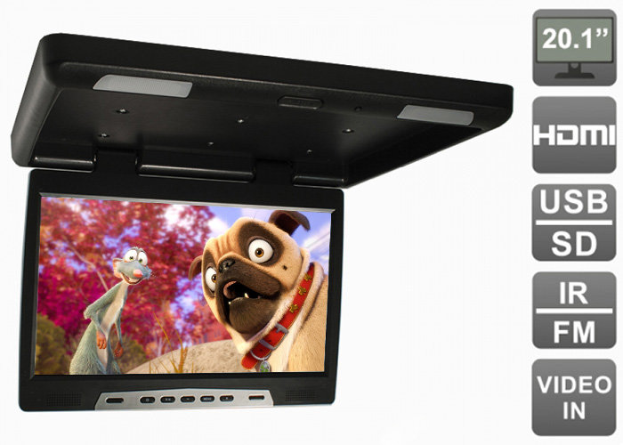 20.1" USB/ SD/ HDMI/ AV потолочный HD монитор черного цвета