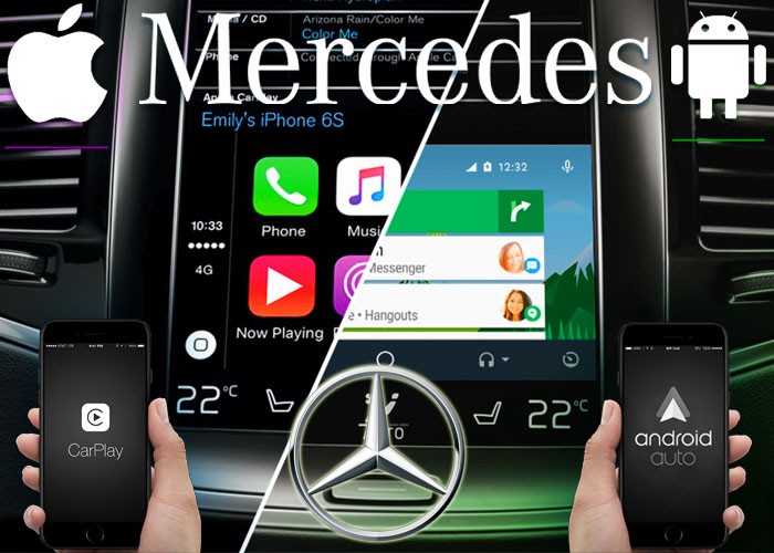 iOS Apple CarPlay Airplay & Android Auto для Mercedes NTG 5.0/ 5.2 с 2014 по 2019