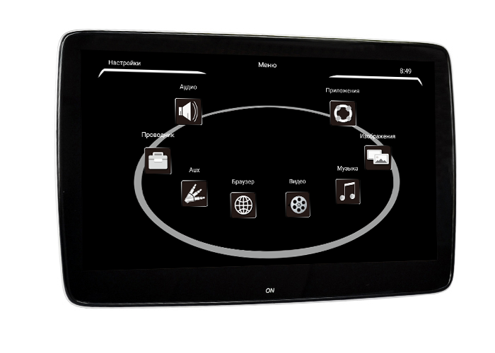 11,6" для Audi Original Design, навесной Android Game монитор на спинку сиденья